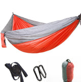 Double Parachute Ultralight Resistant Nylon Portable Hammock Orange