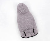 Pet Winter Warm Water Repellent Padded Dog Cloth Gray