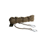 YW9G Outdoor Rock Climbing Safety Rope with 2 Hooks