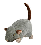 Plush Mouse Skinny Squeaky Dog Toy